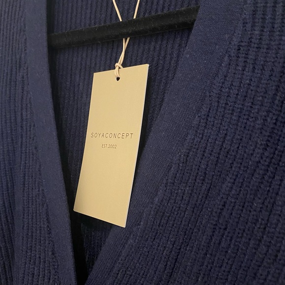 Soya Concept Navy Long Cardigan - Size S - Picture 2 of 4